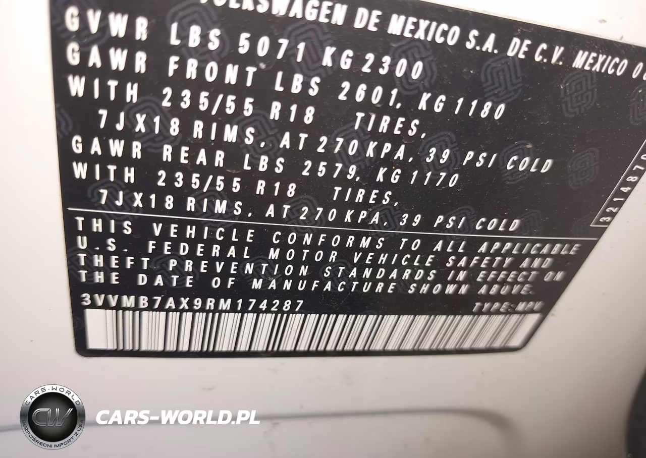 2024 Volkswagen Tiguan 2.0T Se-2.0T Wolfsburg Edition VIN:3VVMB7AX9RM174287 - 9