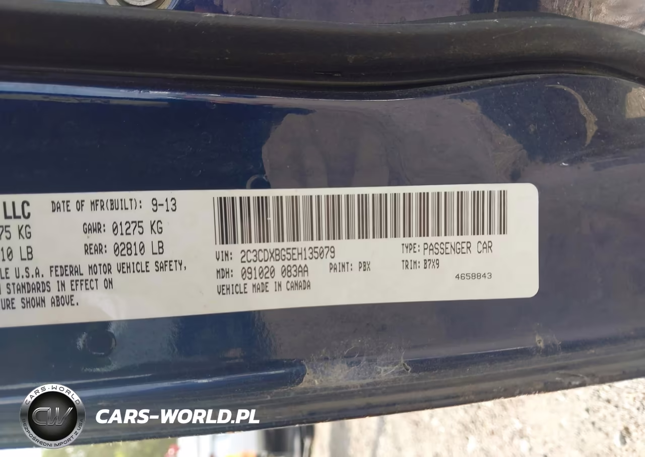 2014 Dodge Charger Se VIN:2C3CDXBG5EH135079 - 9