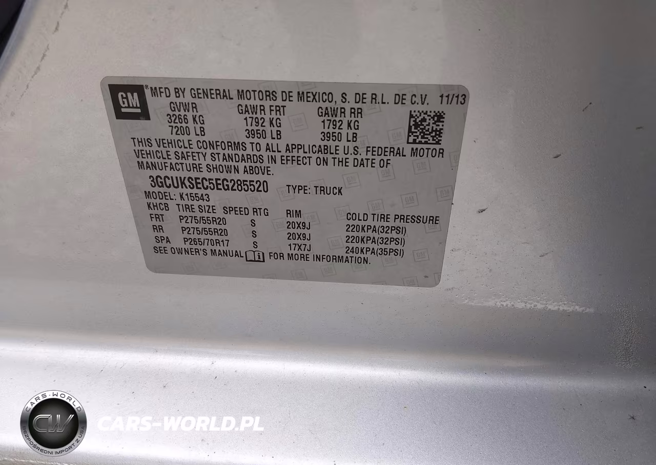 2014 Chevrolet Silverado 1500 Ltz VIN:3GCUKSEC5EG285520 - 9