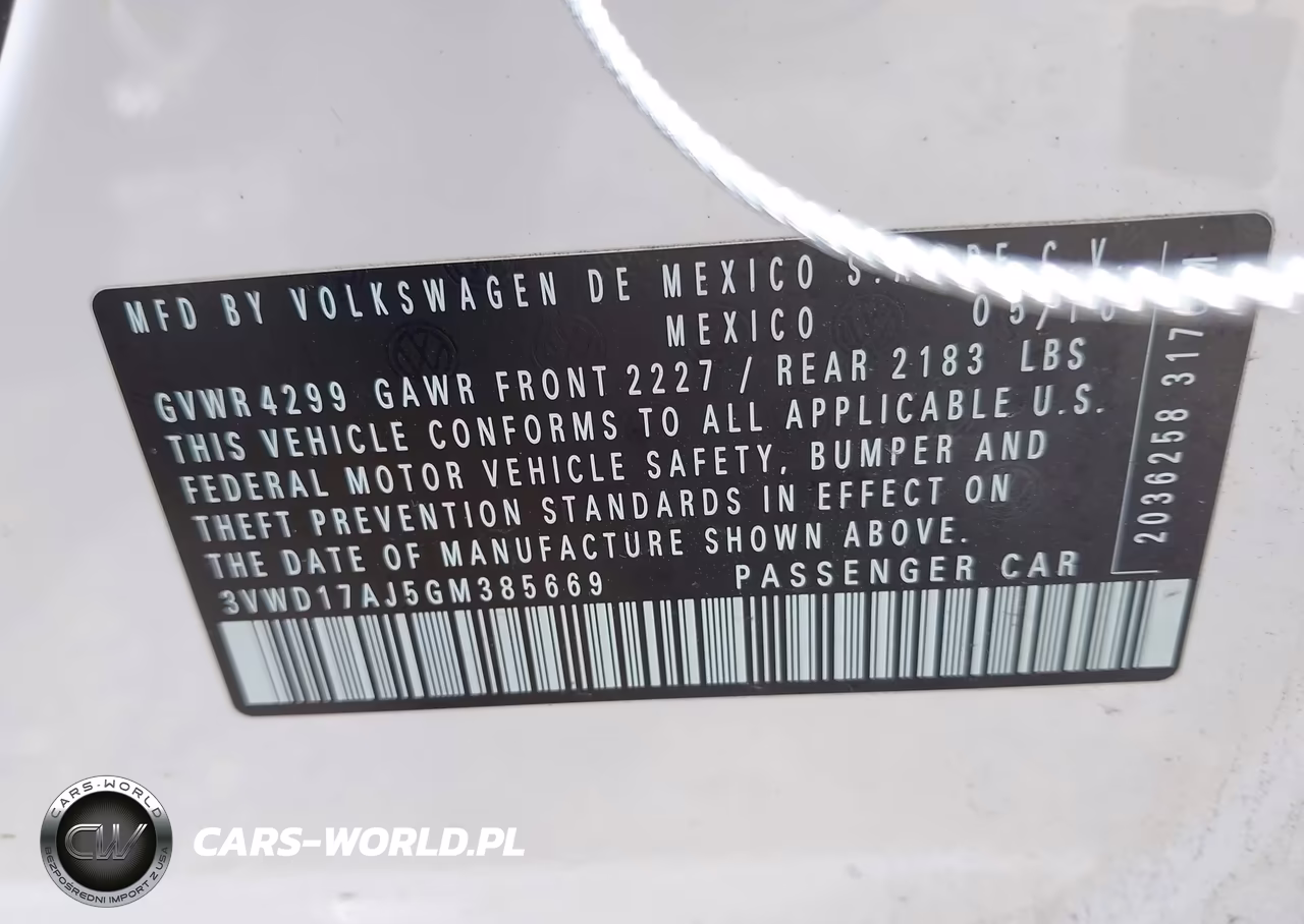 2016 Volkswagen Jetta 1.8T Sport VIN:3VWD17AJ5GM385669 - 9