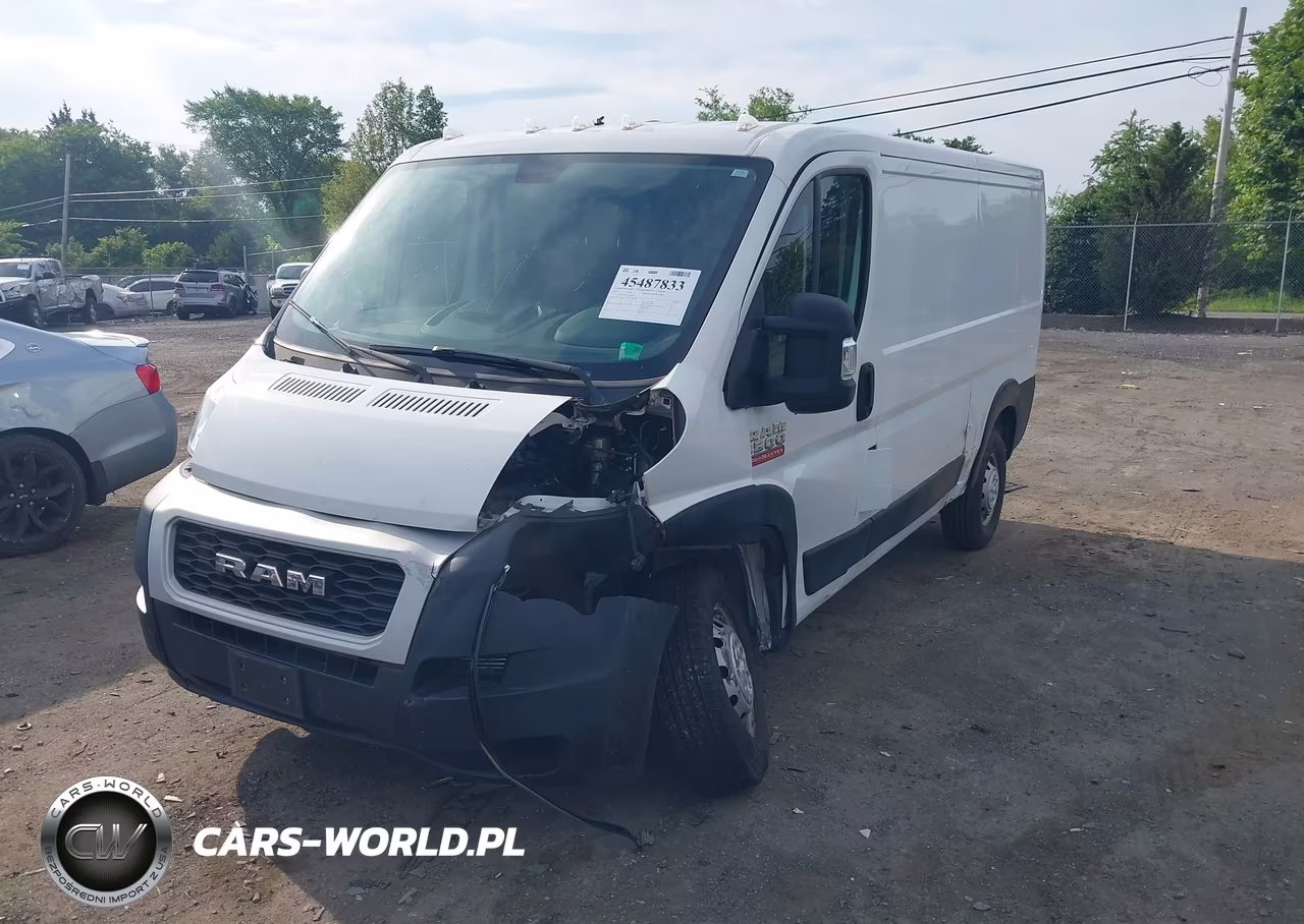 2019 Ram Promaster 1500 Low Roof 136 Wb VIN:3C6TRVAG7KE505949 - 2