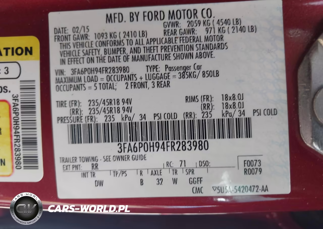 2015 Ford Fusion Se VIN:3FA6P0H94FR283980 - 9
