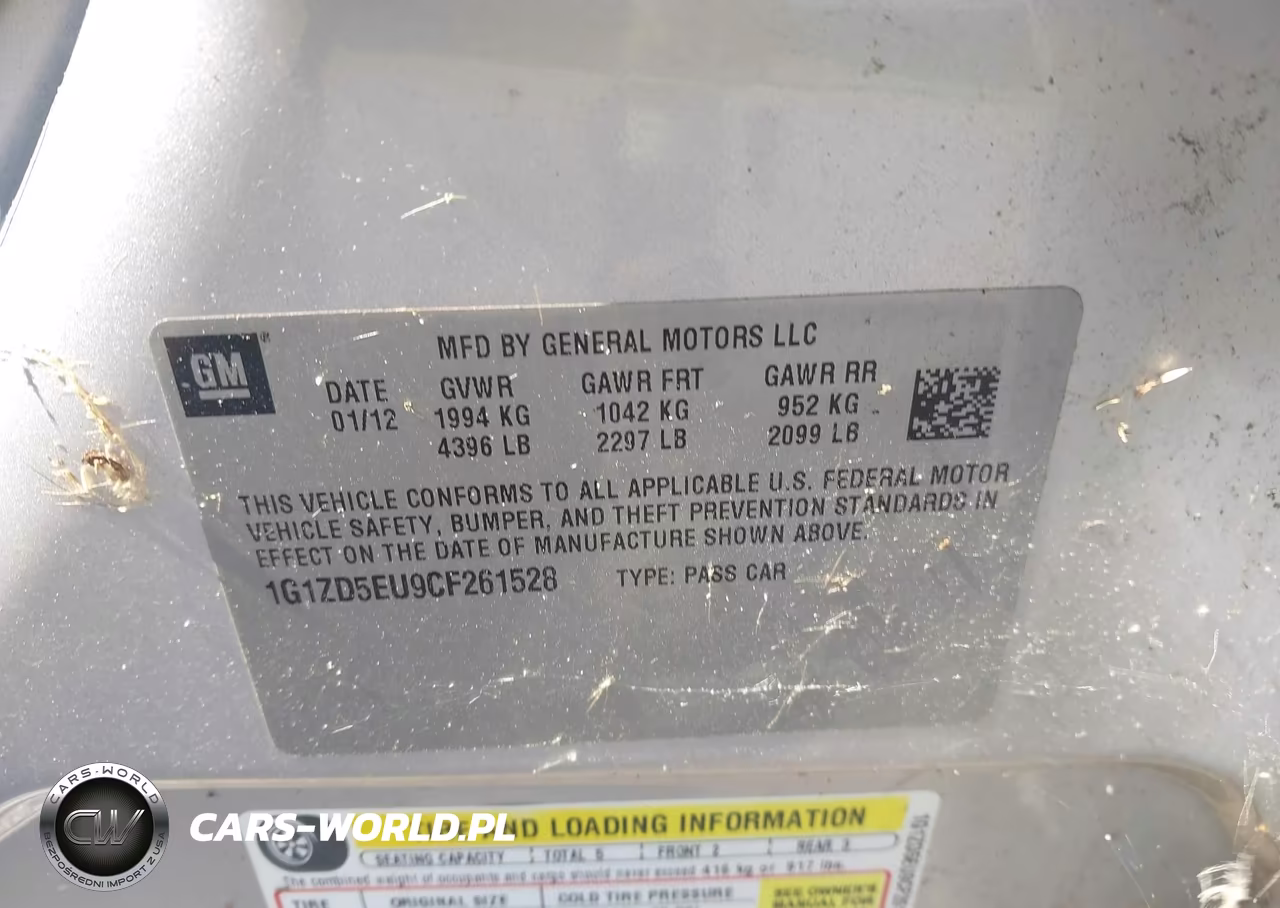 2012 Chevrolet Malibu 2Lt VIN:1G1ZD5EU9CF261528 - 9