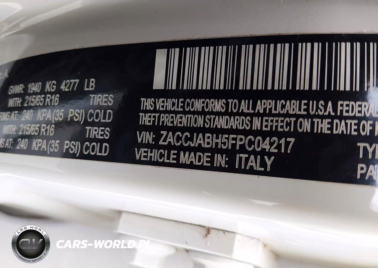 2015 Jeep Renegade Latitude VIN:ZACCJABH5FPC04217 - 9