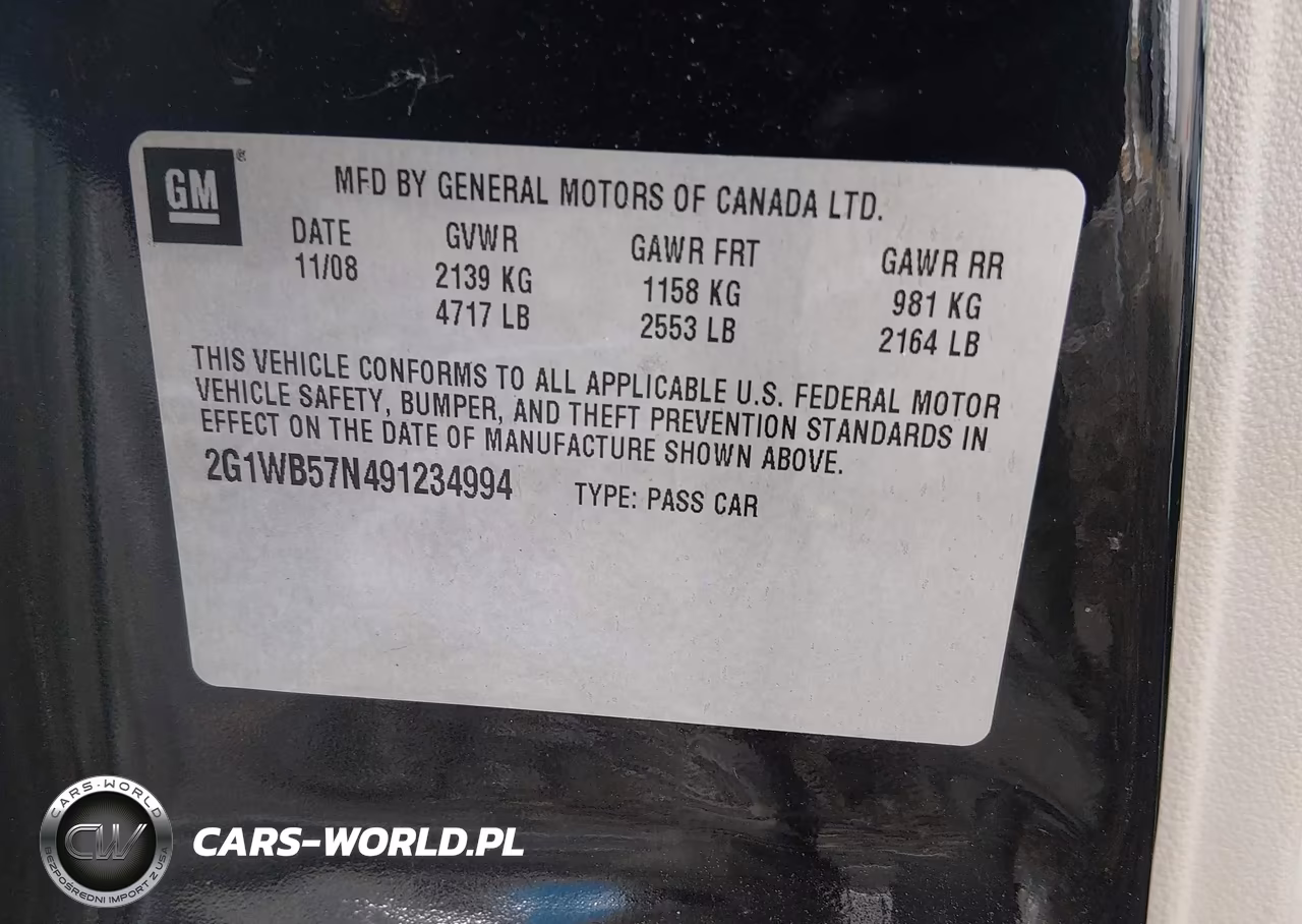 2009 Chevrolet Impala Ls VIN:2G1WB57N491234994 - 9