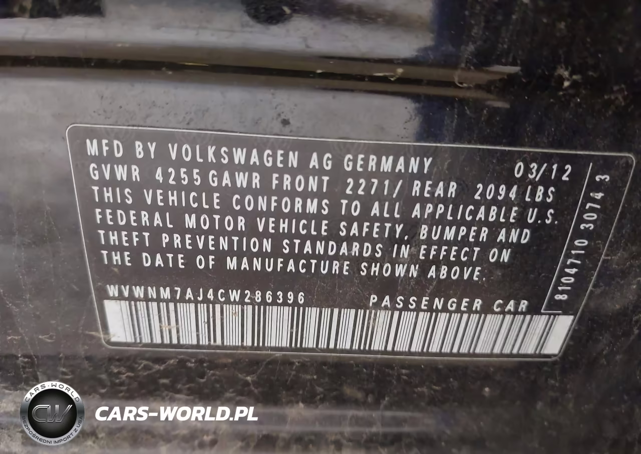 2012 Volkswagen Golf Tdi 4-Door VIN:WVWNM7AJ4CW286396 - 9
