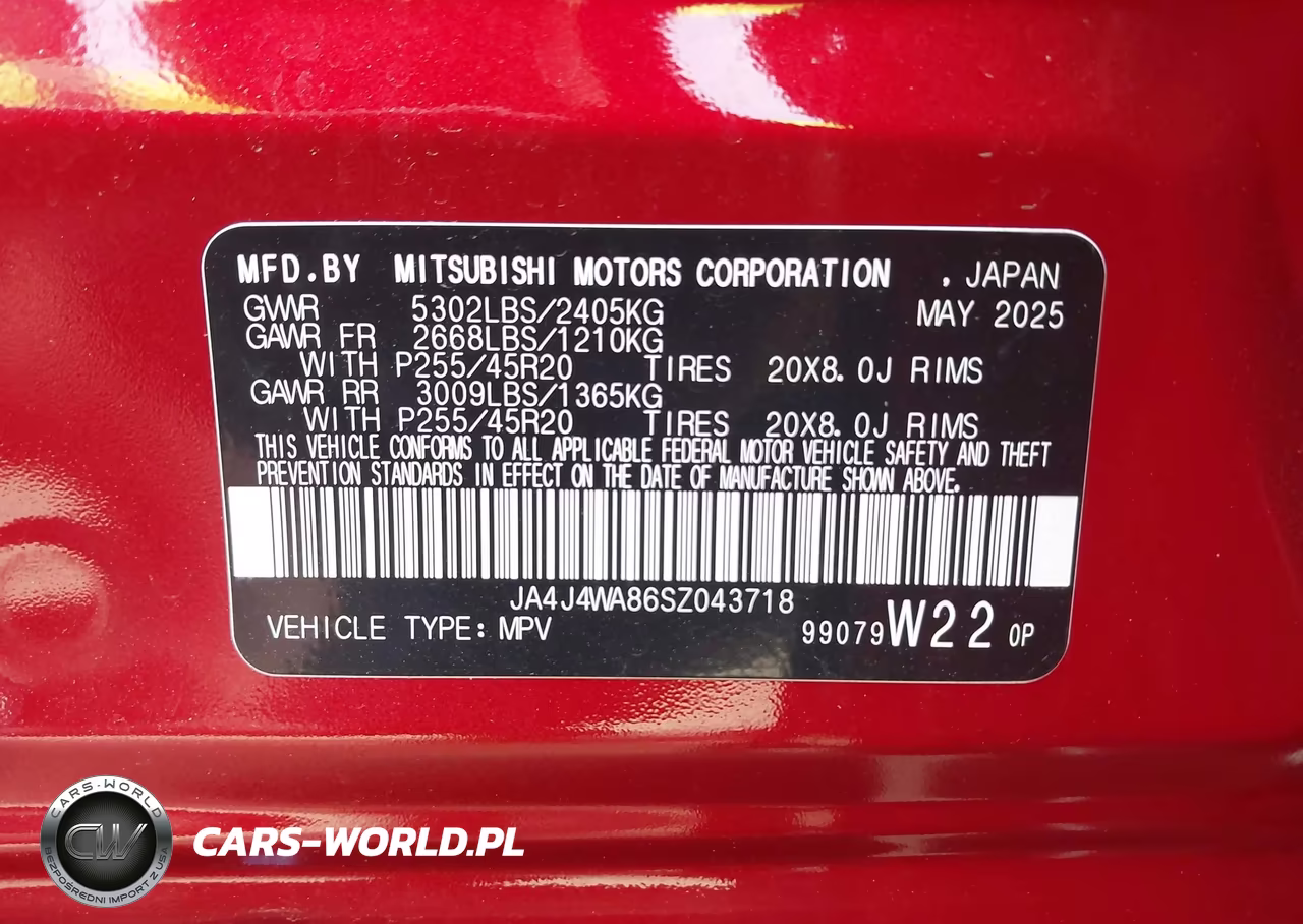 2025 Mitsubishi Outlander Sel 2.5 S-Awc VIN:JA4J4WA86SZ043718 - 9