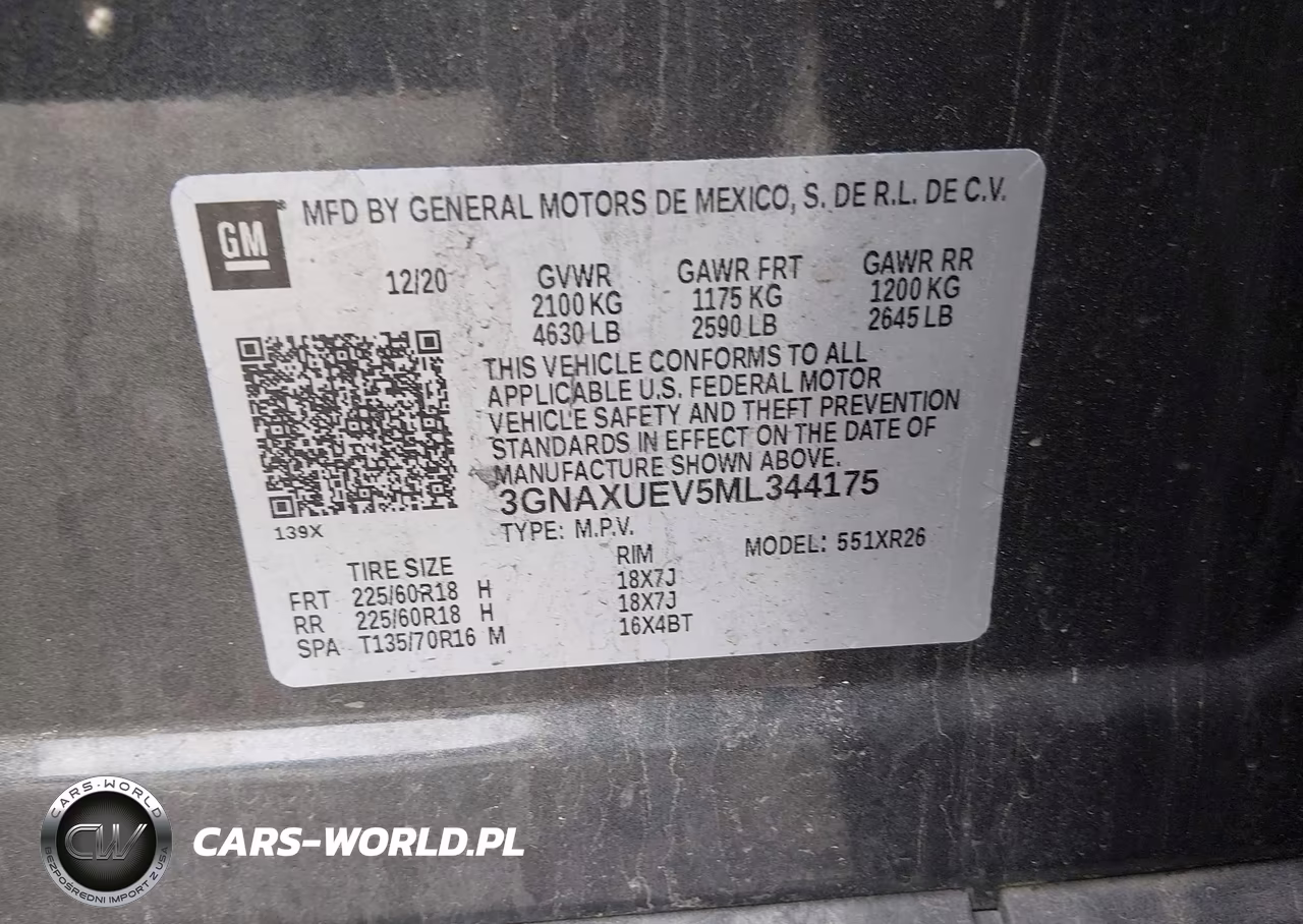 2021 Chevrolet Equinox Awd Lt VIN:3GNAXUEV5ML344175 - 9