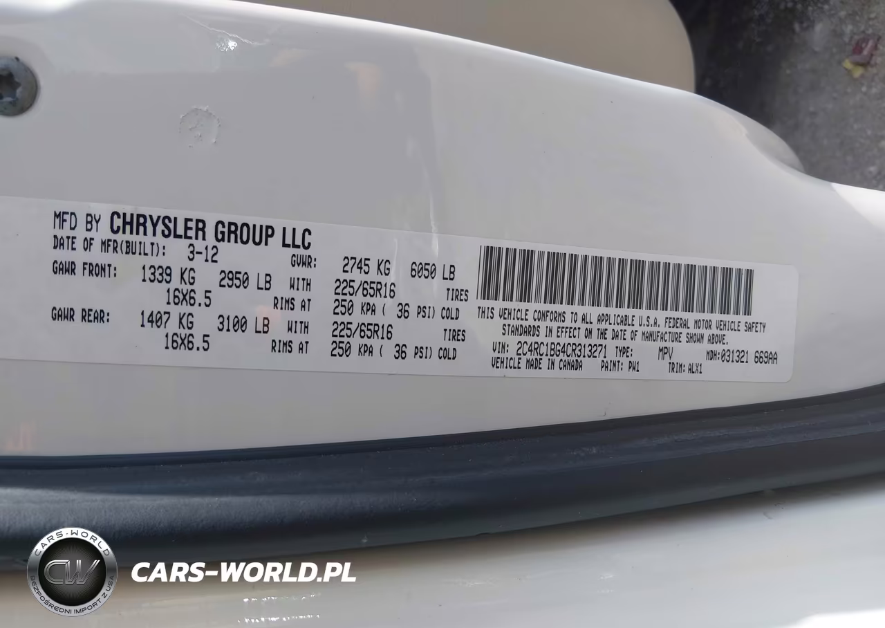 2012 Chrysler Town & Country Touring VIN:2C4RC1BG4CR313271 - 9