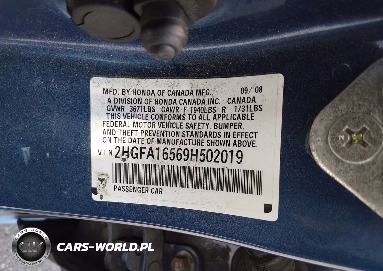 2009 Honda Civic Lx VIN:2HGFA16569H502019 - 12
