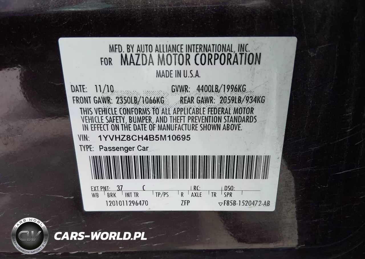 2011 Mazda Mazda6 I Touring Plus VIN:1YVHZ8CH4B5M10695 - 9