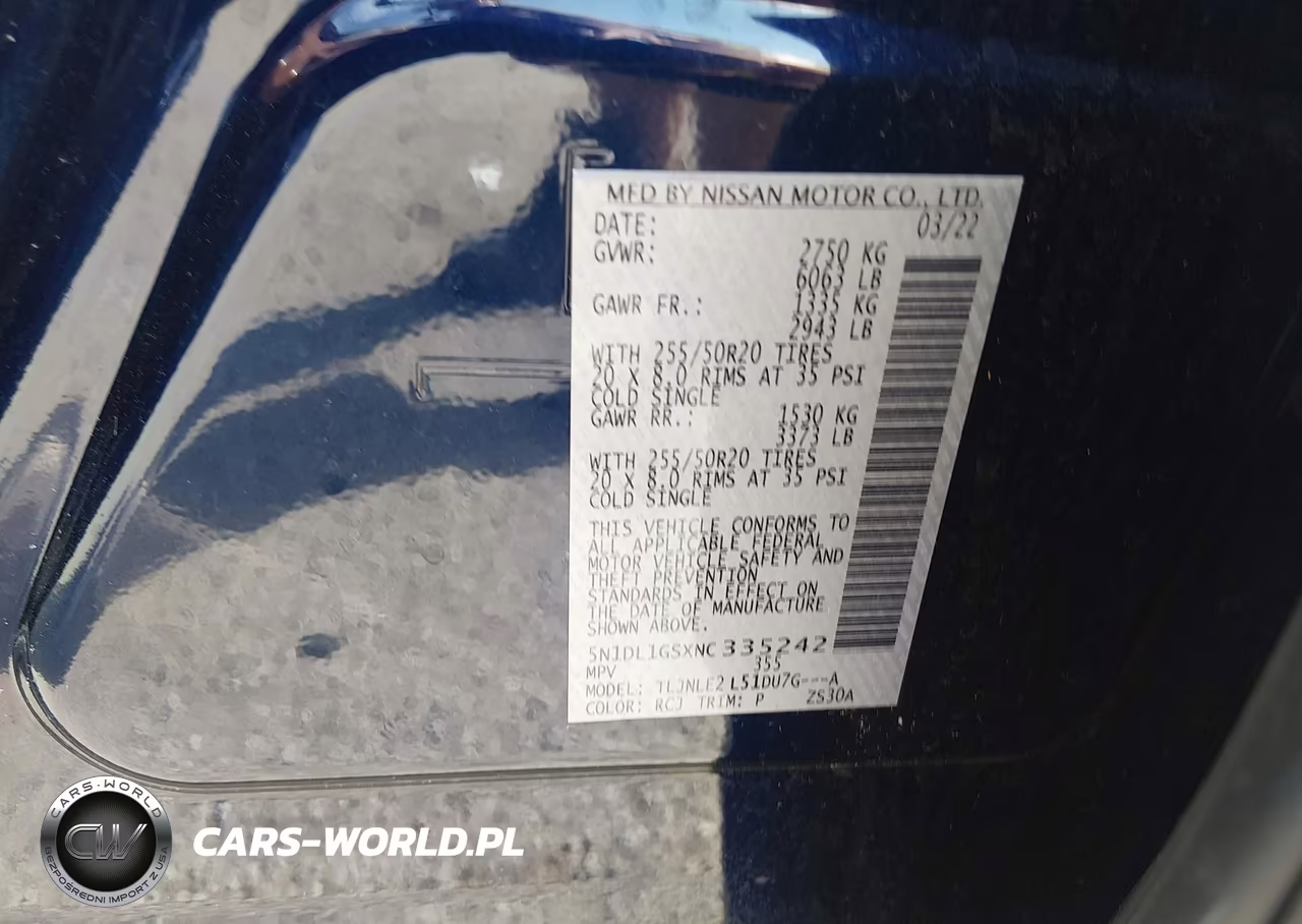 2022 Infiniti Qx60 Sensory Awd VIN:5N1DL1GSXNC335242 - 9