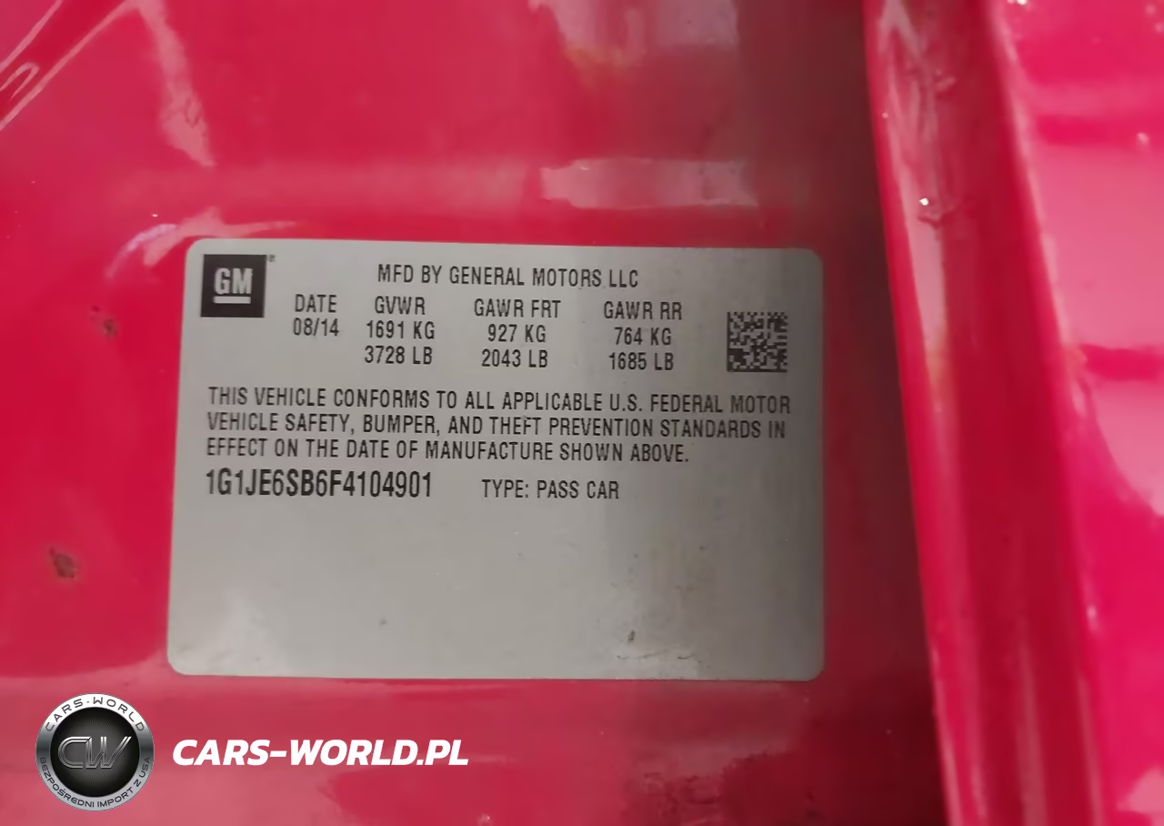 2015 Chevrolet Sonic Ltz Auto VIN:1G1JE6SB6F4104901 - 9