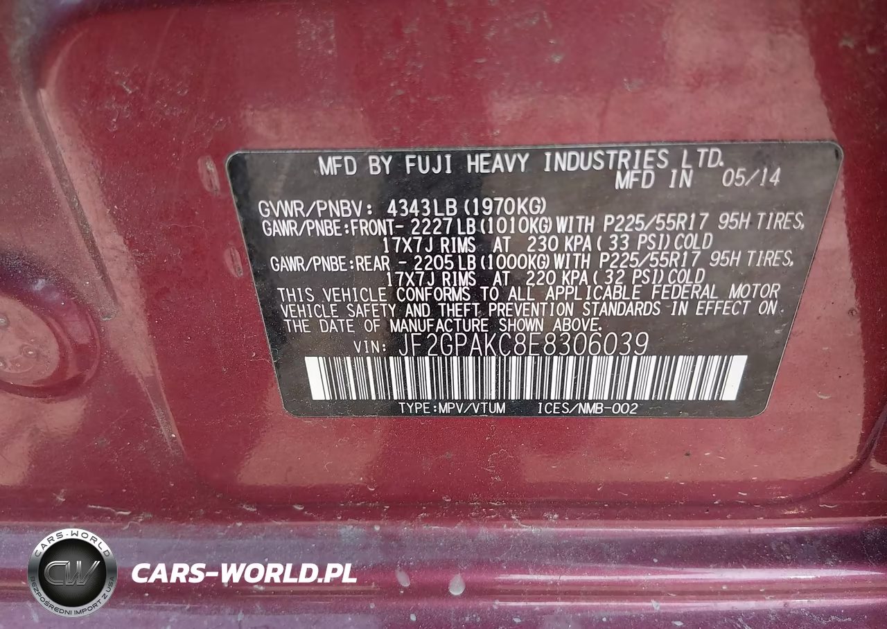 2014 Subaru Xv Crosstrek 2.0I Limited VIN:JF2GPAKC8E8306039 - 9