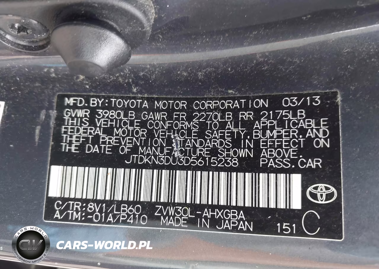 2013 Toyota Prius Four VIN:JTDKN3DU3D5615238 - 9