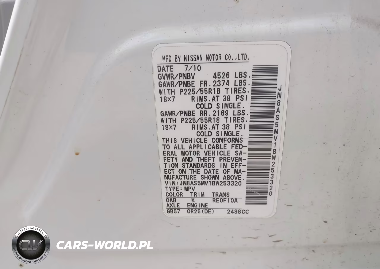 2011 Nissan Rogue Sv VIN:JN8AS5MV1BW253320 - 9