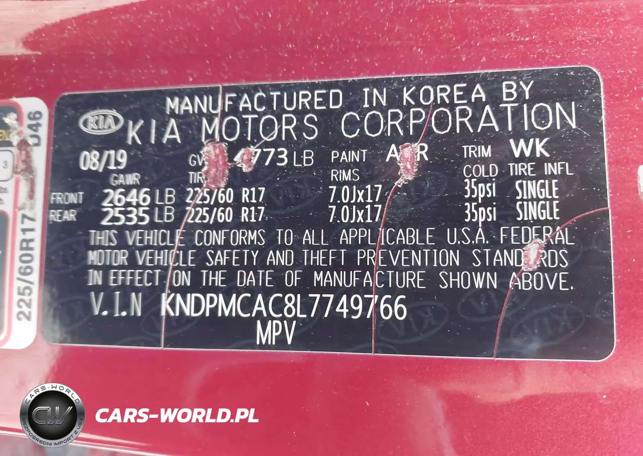 2020 Kia Sportage Lx VIN:KNDPMCAC8L7749766 - 9