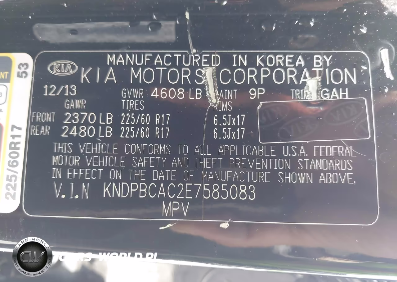 2014 Kia Sportage Lx VIN:KNDPBCAC2E7585083 - 9