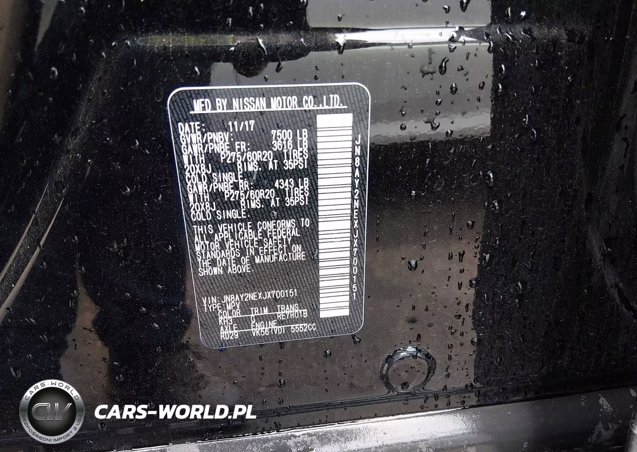 2018 Nissan Armada Platinum VIN:JN8AY2NEXJX700151 - 9