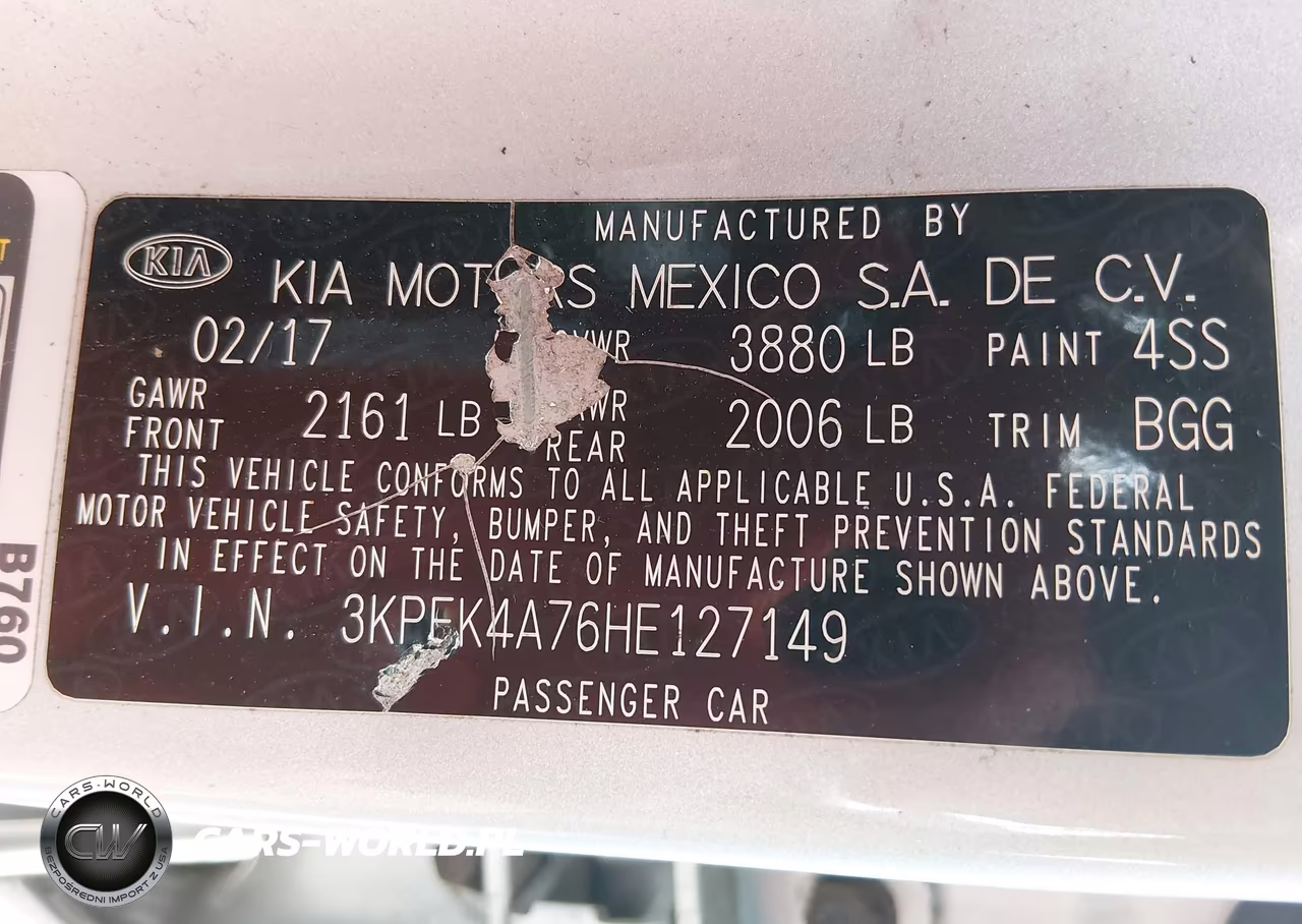 2017 Kia Forte Lx VIN:3KPFK4A76HE127149 - 9