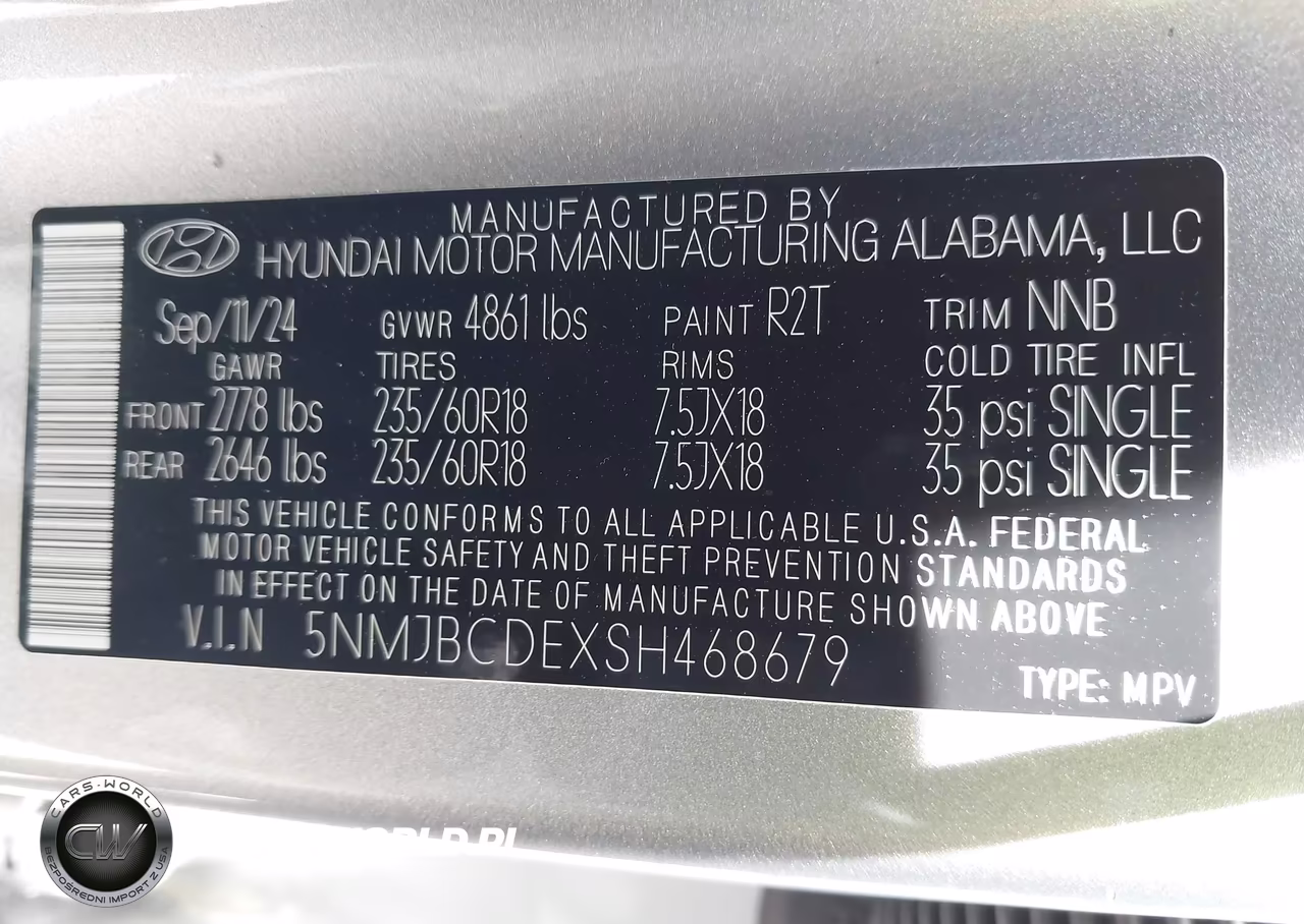 2025 Hyundai Tucson Sel VIN:5NMJBCDEXSH468679 - 9