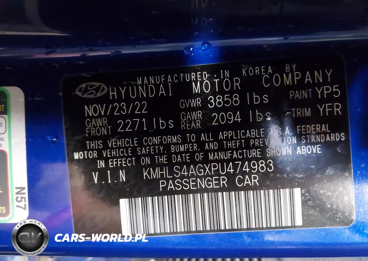 2023 Hyundai Elantra Sel VIN:KMHLS4AGXPU474983 - 9