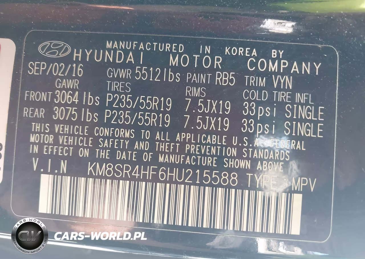 2017 Hyundai Santa Fe Se Ultimate VIN:KM8SR4HF6HU215588 - 9
