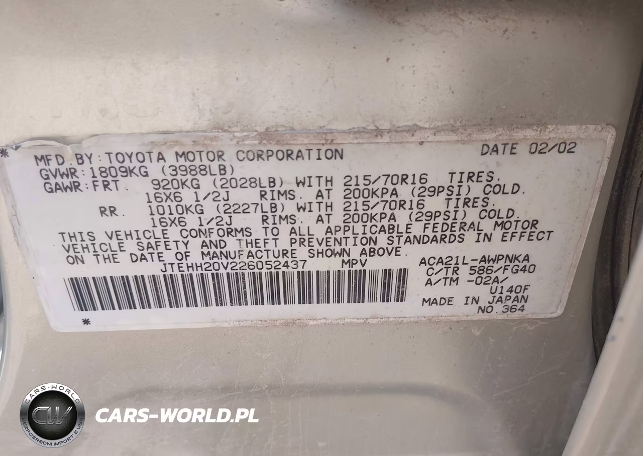 2002 Toyota Rav4 VIN:JTEHH20V226052437 - 9
