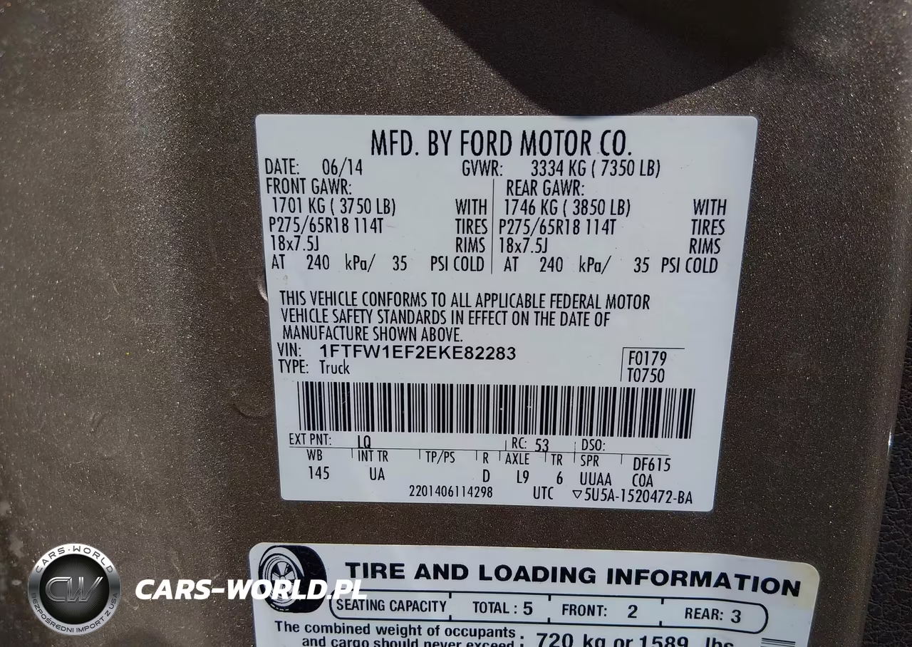 2014 Ford F-150 Xlt VIN:1FTFW1EF2EKE82283 - 9