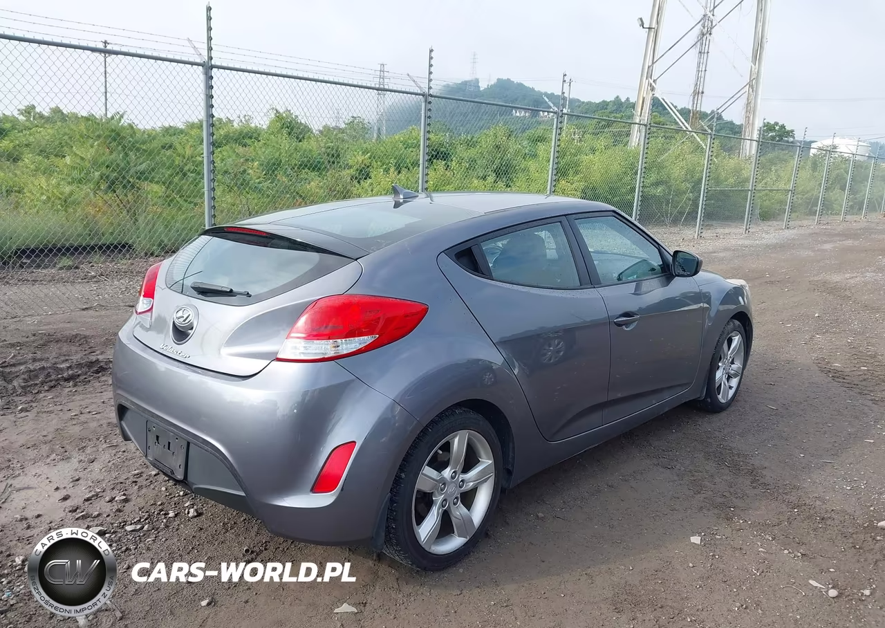 2013 Hyundai Veloster Base W-Black VIN:KMHTC6AD8DU158038 - 4