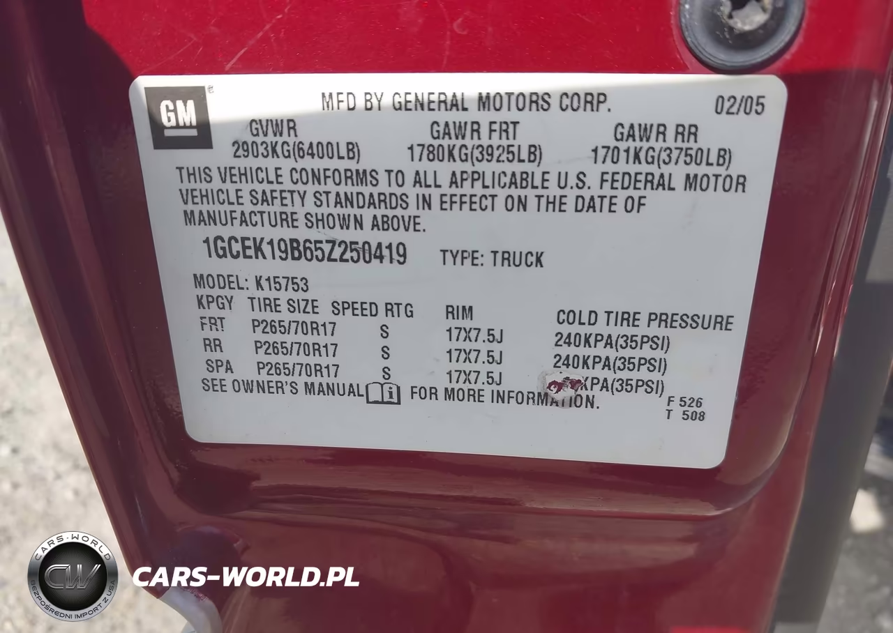 2005 Chevrolet Silverado 1500 Z71 VIN:1GCEK19B65Z250419 - 9