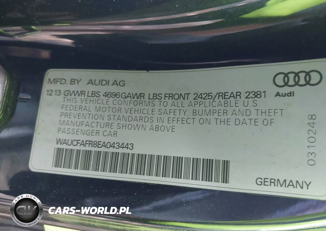 2014 Audi A5 2.0T Premium VIN:WAUCFAFR8EA043443 - 9