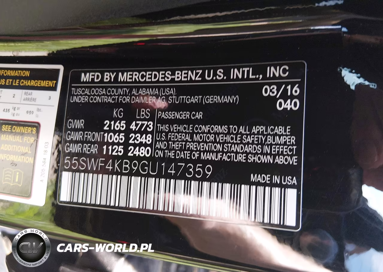 2016 Mercedes-Benz C 300 Luxury 4Matic VIN:55SWF4KB9GU147359 - 9