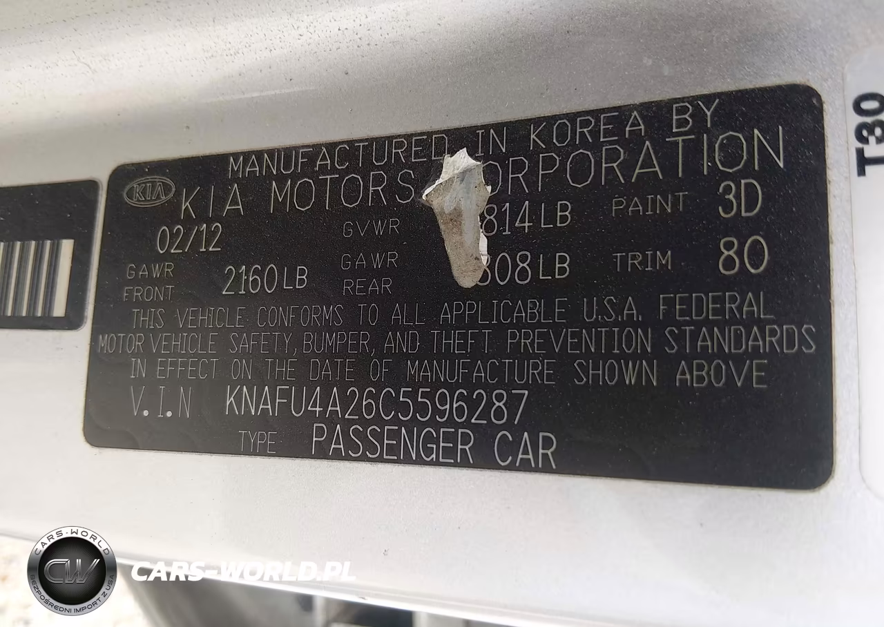 2012 Kia Forte Ex VIN:KNAFU4A26C5596287 - 9