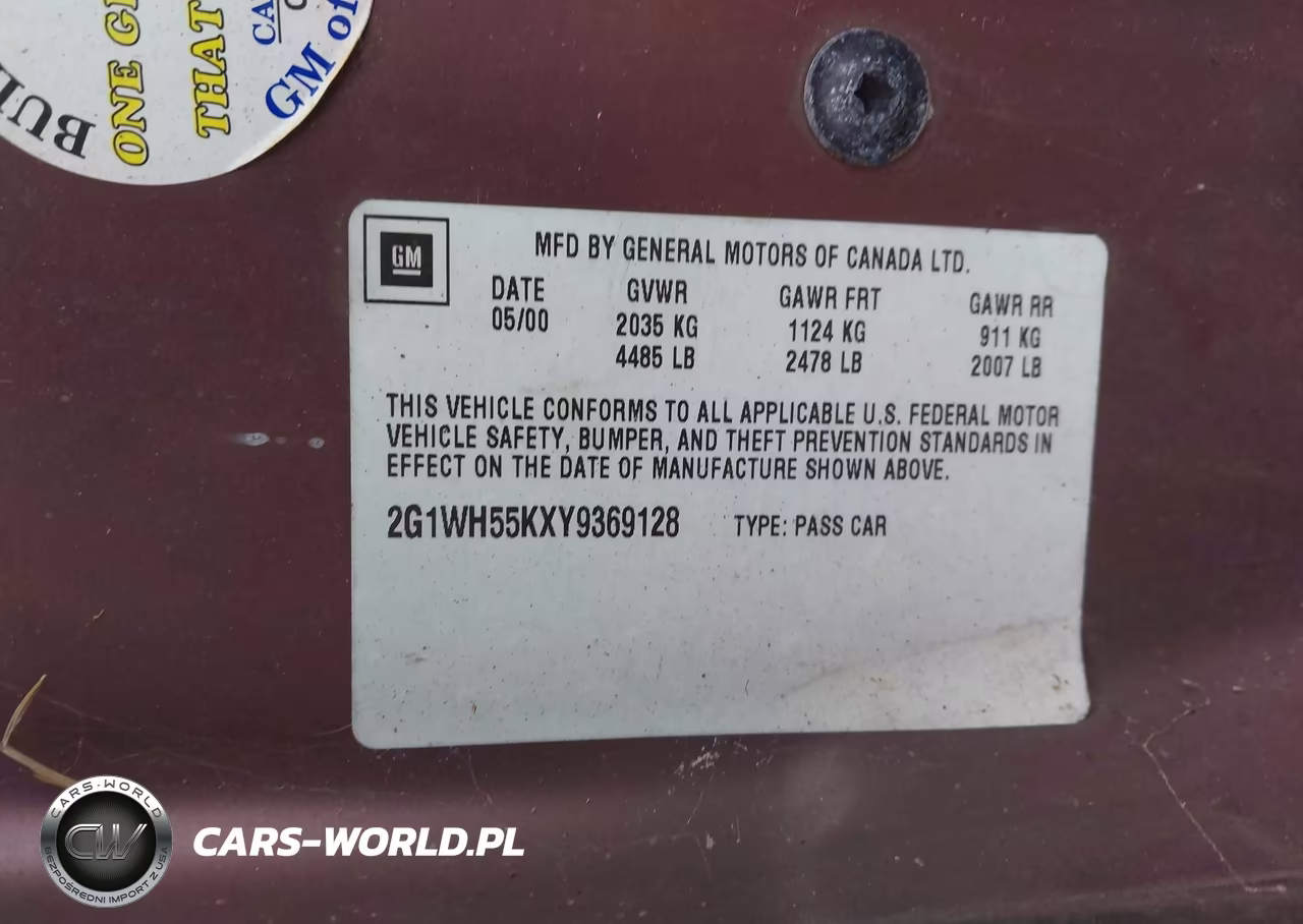 2000 Chevrolet Impala Ls VIN:2G1WH55KXY9369128 - 9