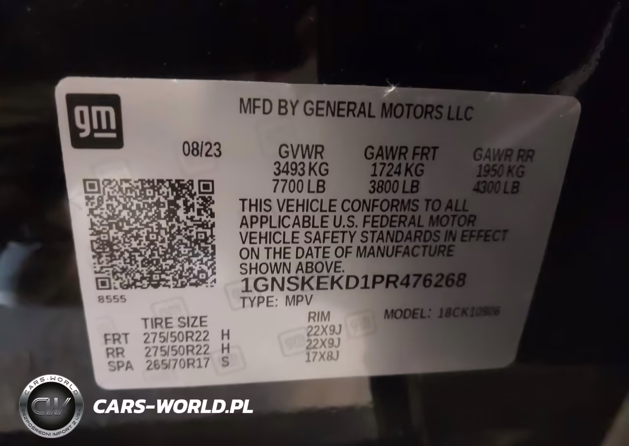 2023 Chevrolet Suburban 4Wd Rst VIN:1GNSKEKD1PR476268 - 9