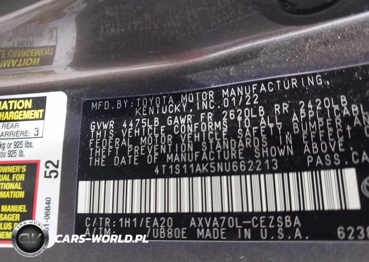 2022 Toyota Camry Se VIN:4T1S11AK5NU662213 - 9