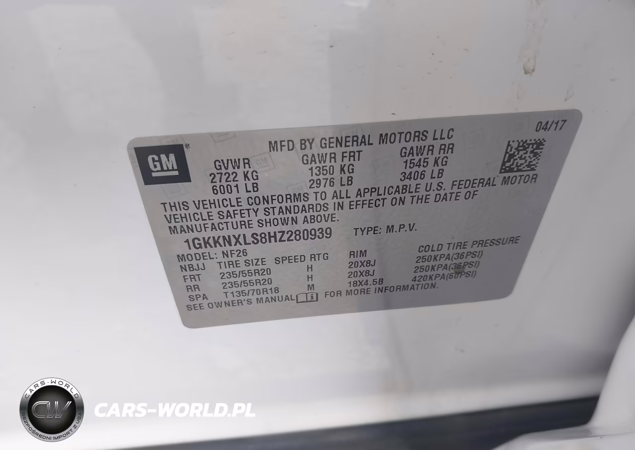 2017 GMC Acadia Denali VIN:1GKKNXLS8HZ280939 - 9
