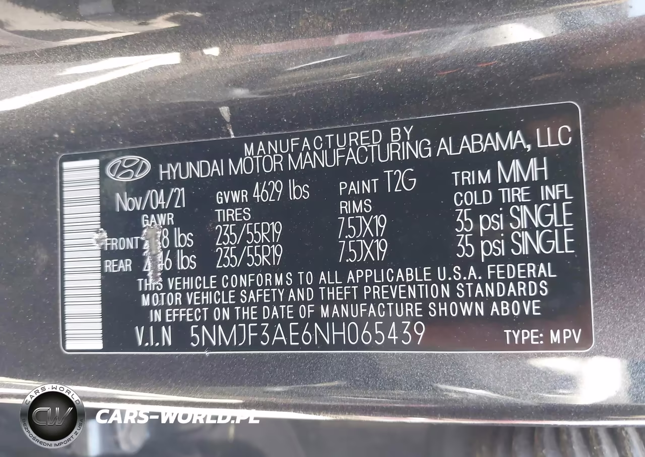 2022 Hyundai Tucson Sel VIN:5NMJF3AE6NH065439 - 9