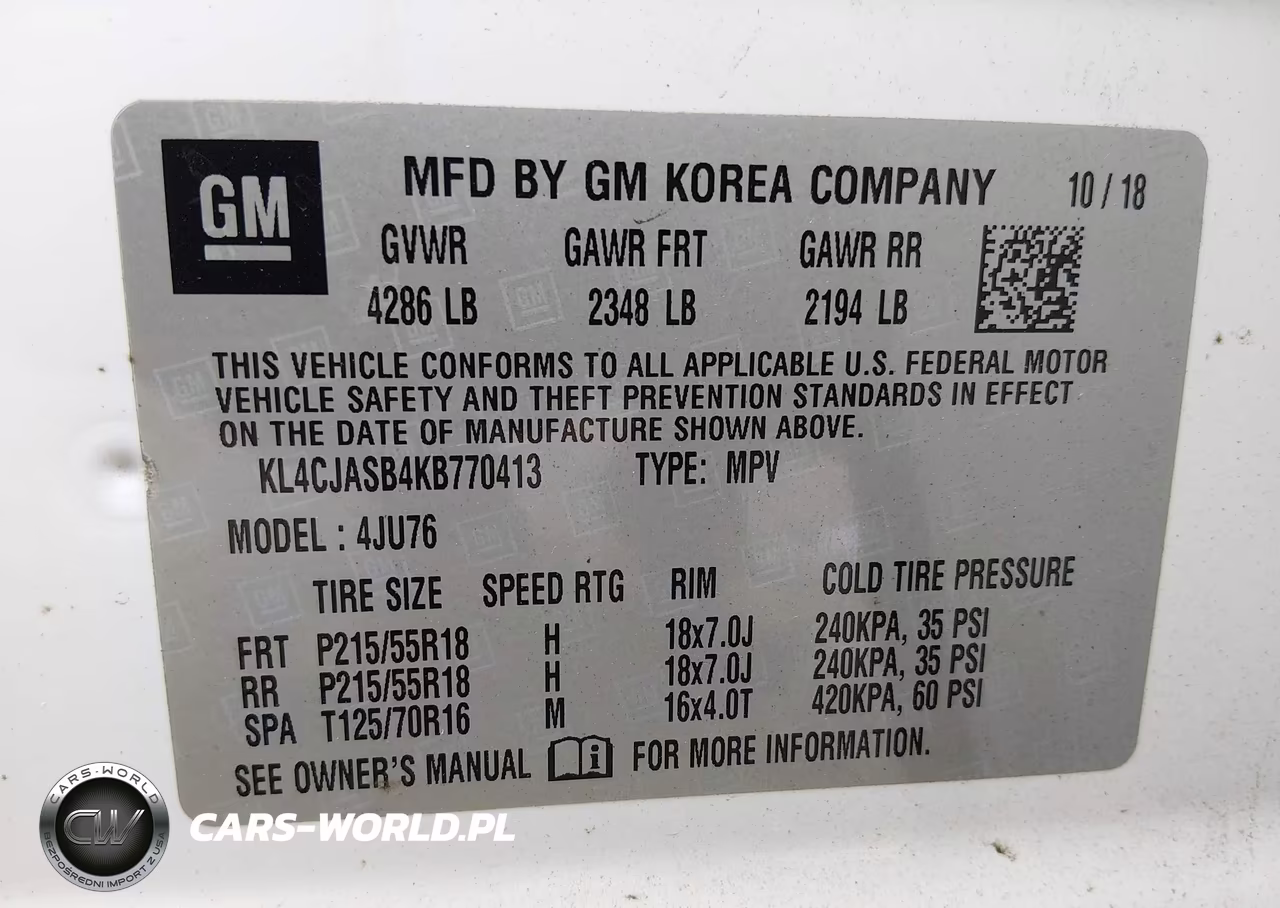 2019 Buick Encore Fwd Preferred VIN:KL4CJASB4KB770413 - 9