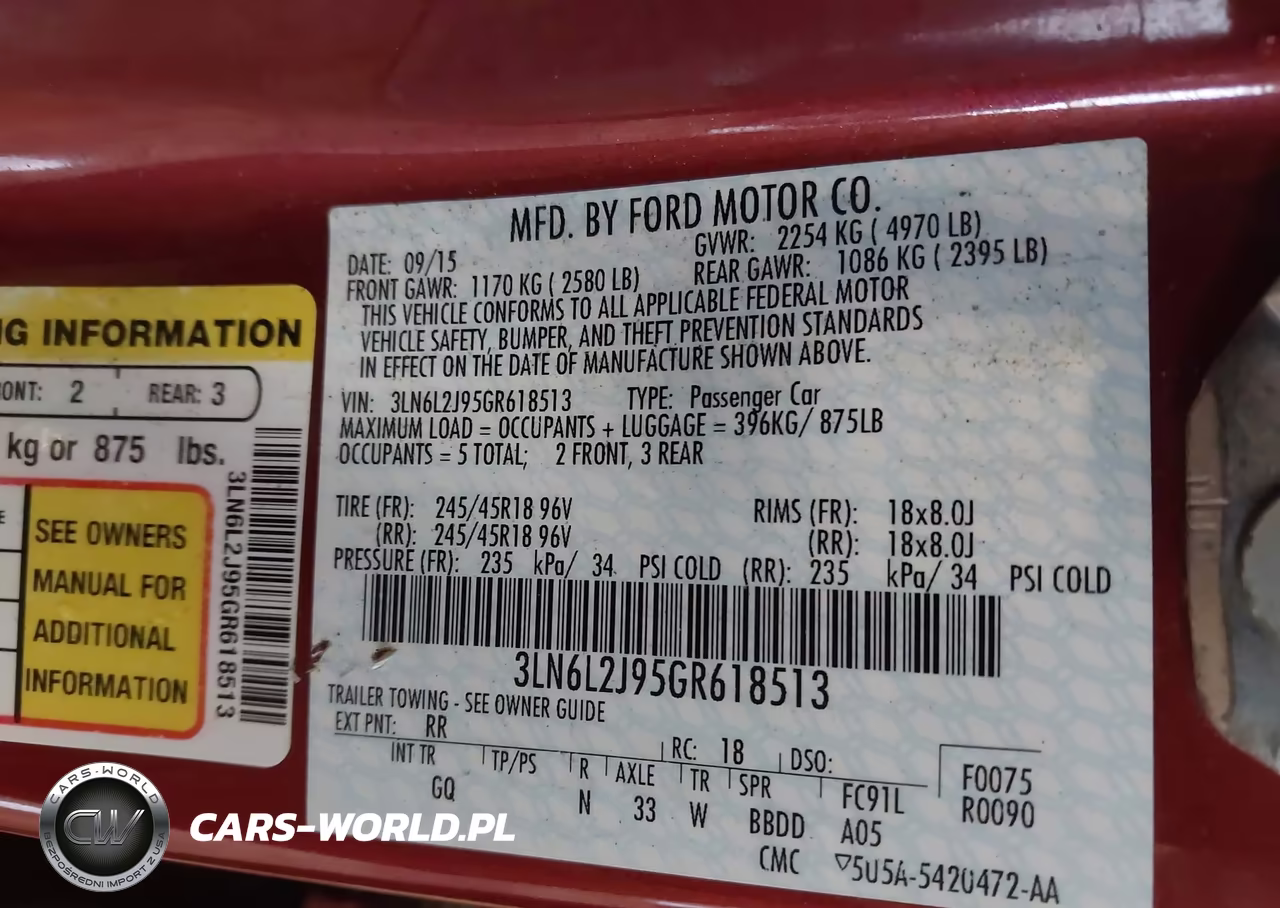 2016 Lincoln Mkz VIN:3LN6L2J95GR618513 - 9