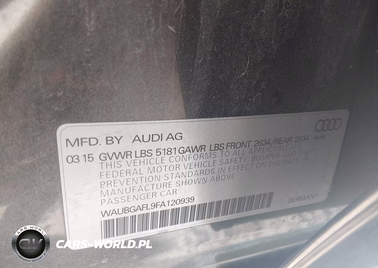 2015 Audi S4 3.0T Premium Plus VIN:WAUBGAFL9FA120939 - 9