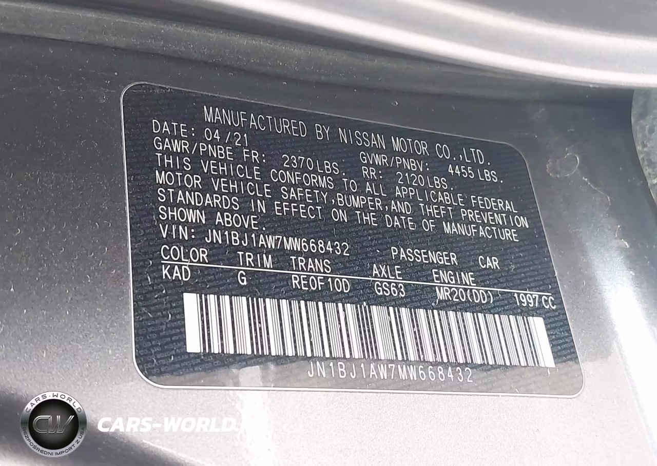 2021 Nissan Rogue Sport S Awd Xtronic Cvt VIN:JN1BJ1AW7MW668432 - 9