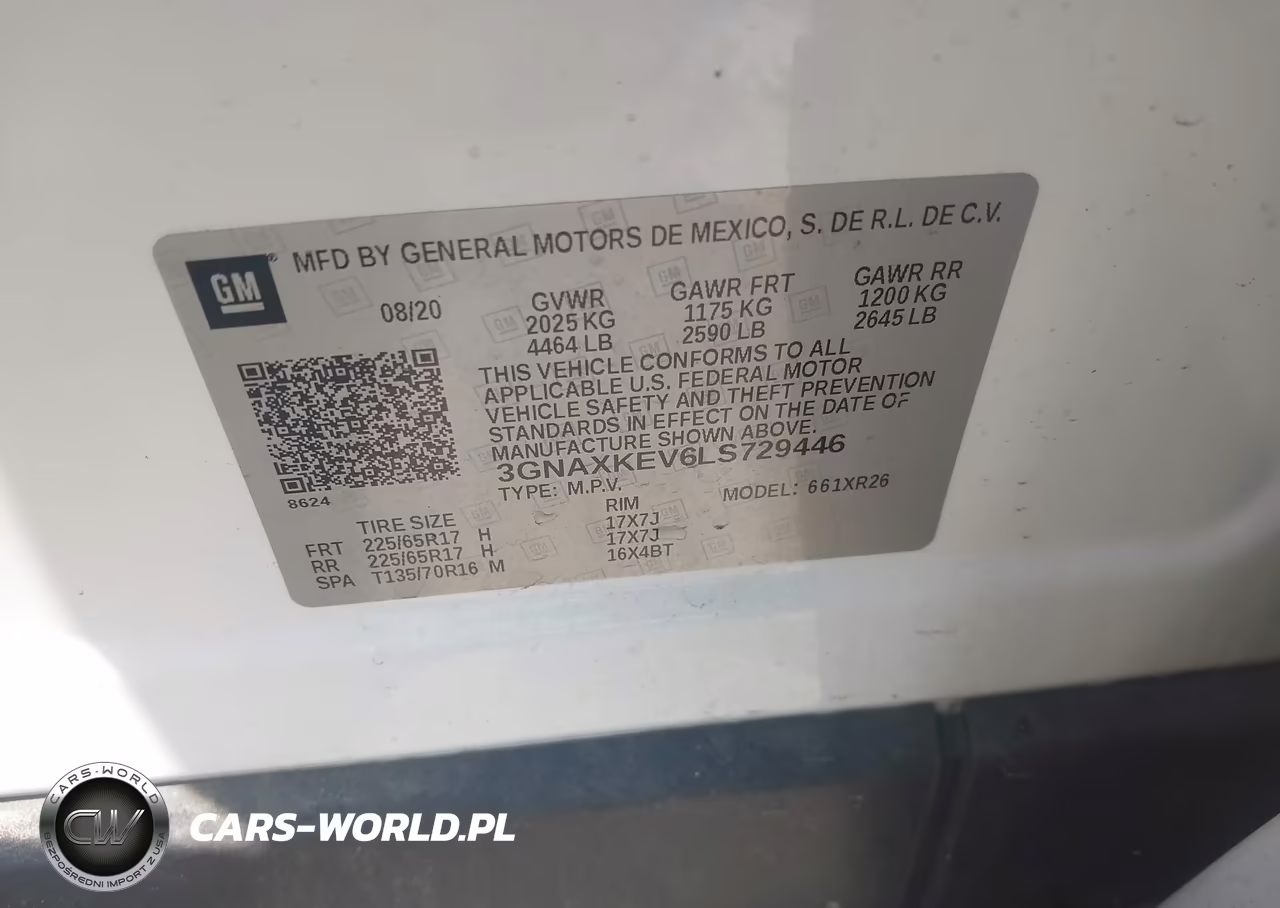 2020 Chevrolet Equinox Fwd Lt 1.5L Turbo VIN:3GNAXKEV6LS729446 - 9