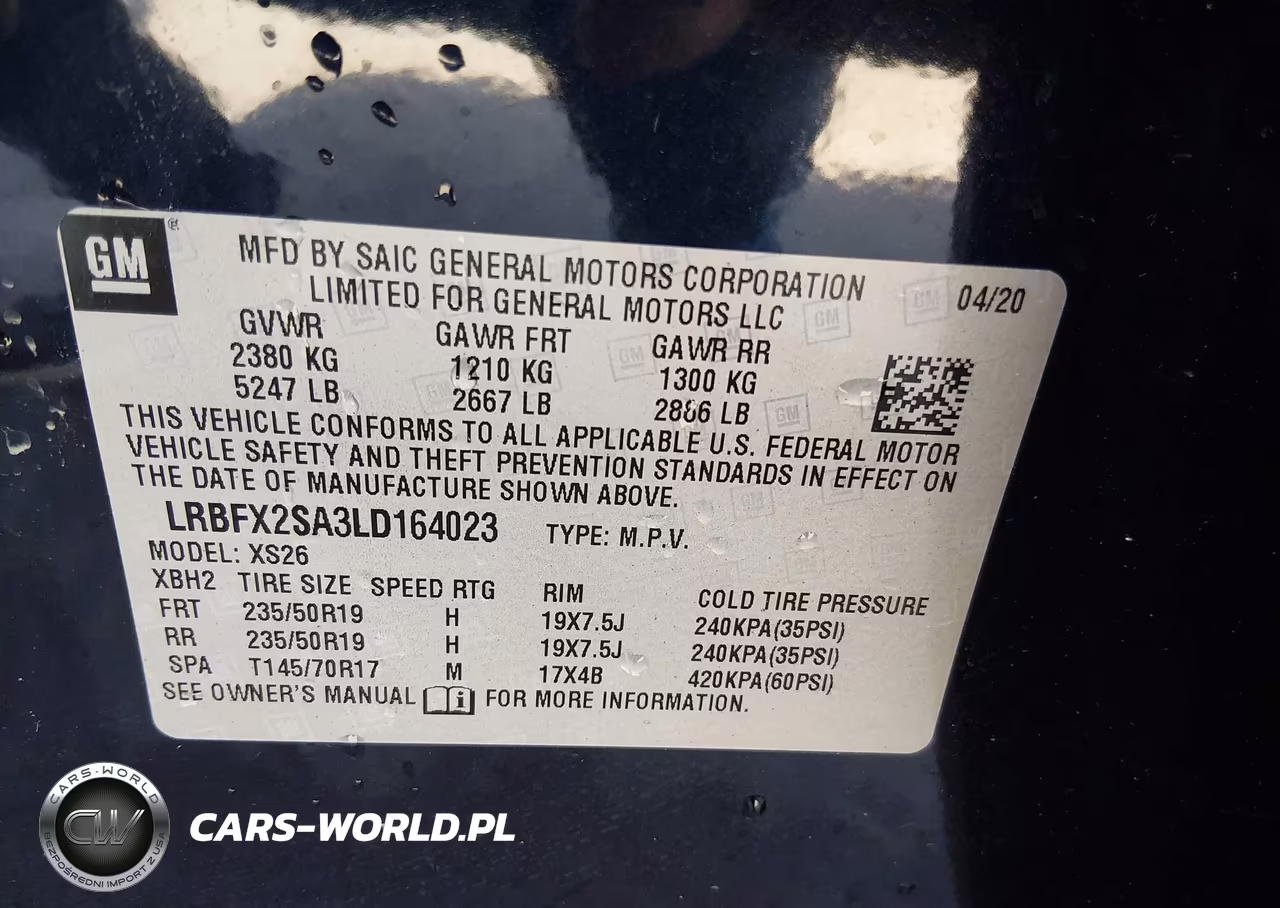 2020 Buick Envision Awd Essence VIN:LRBFX2SA3LD164023 - 9