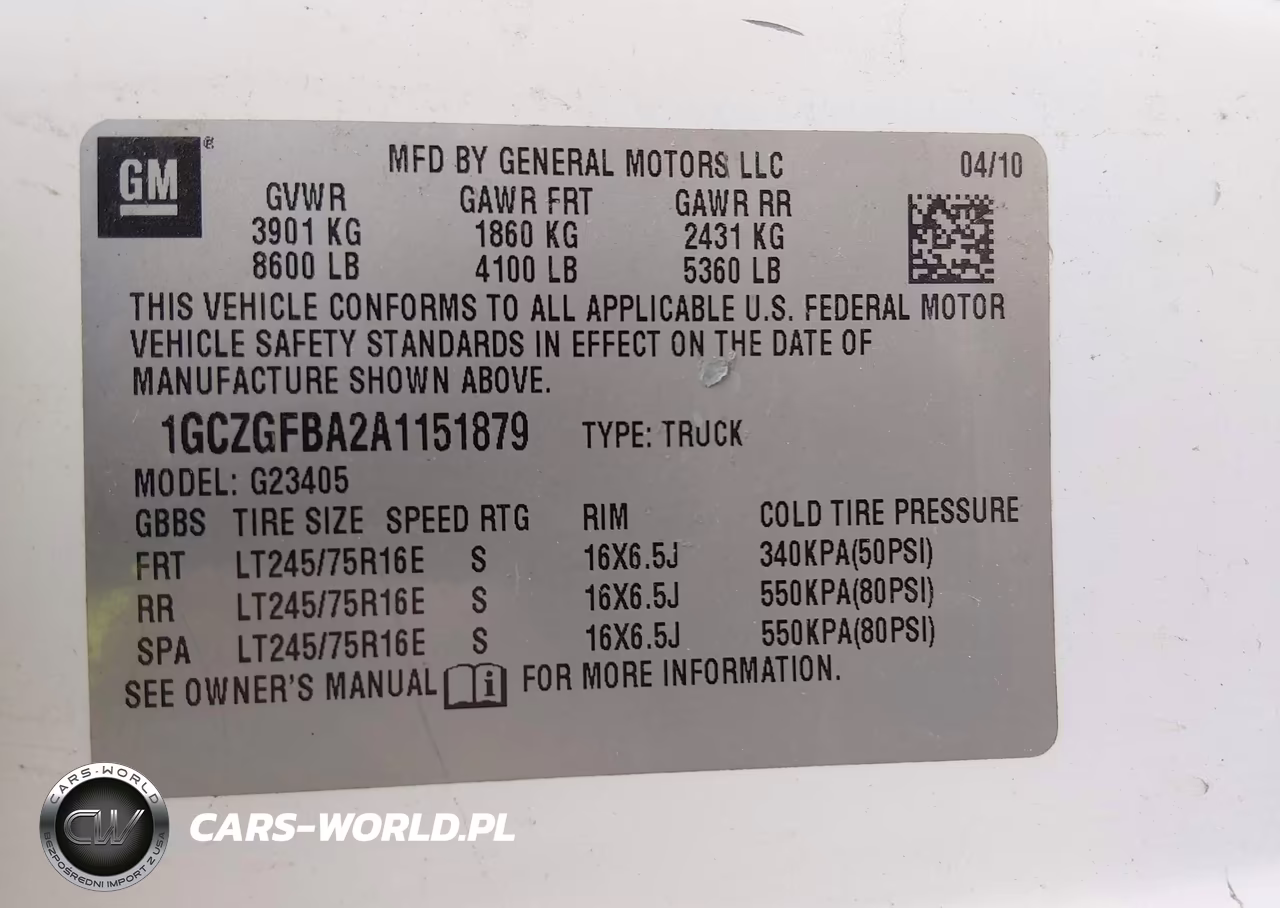 2010 Chevrolet Express 2500 Work Van VIN:1GCZGFBA2A1151879 - 9