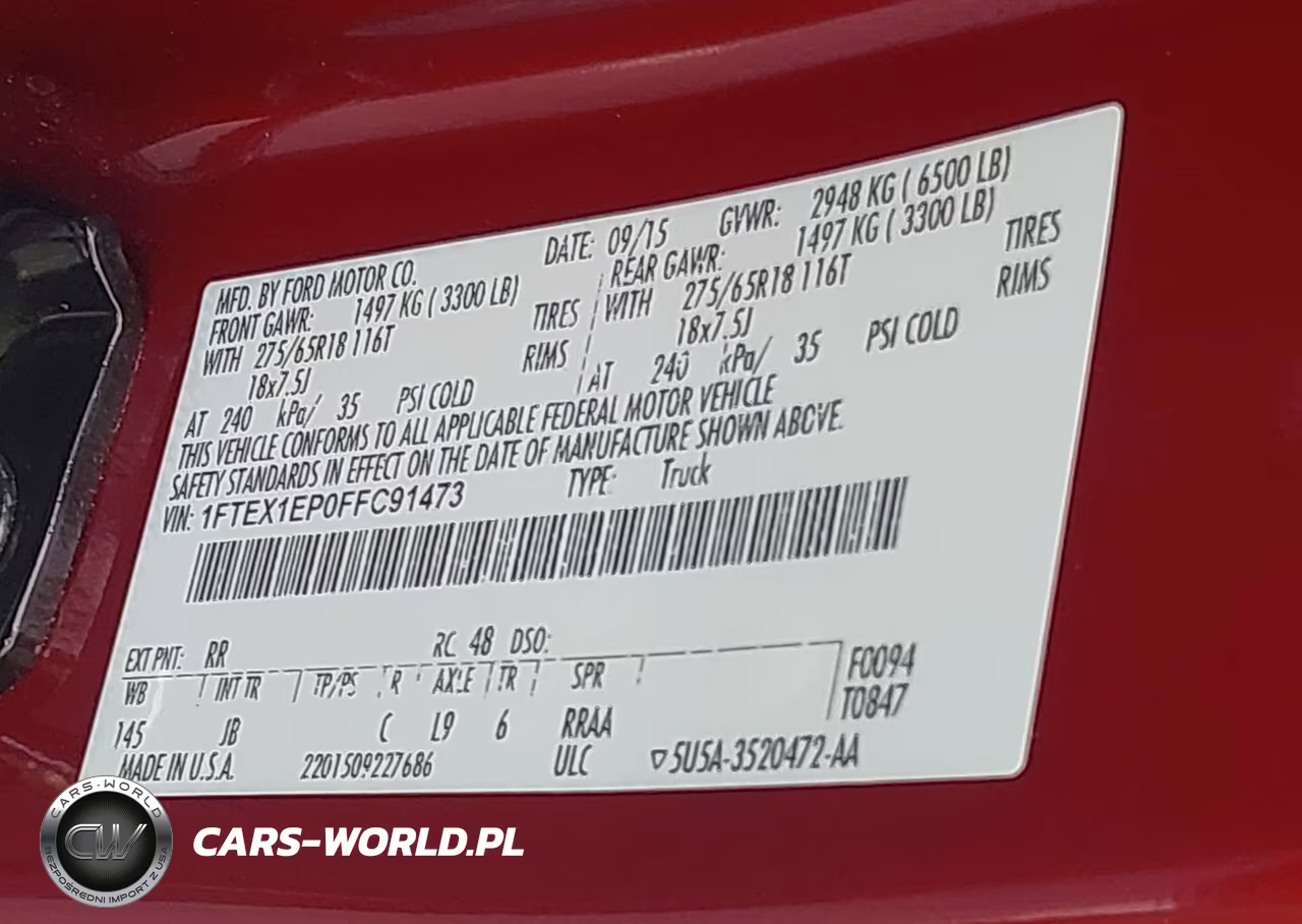 2015 Ford F-150 Lariat-Xl-Xlt VIN:1FTEX1EP0FFC91473 - 9