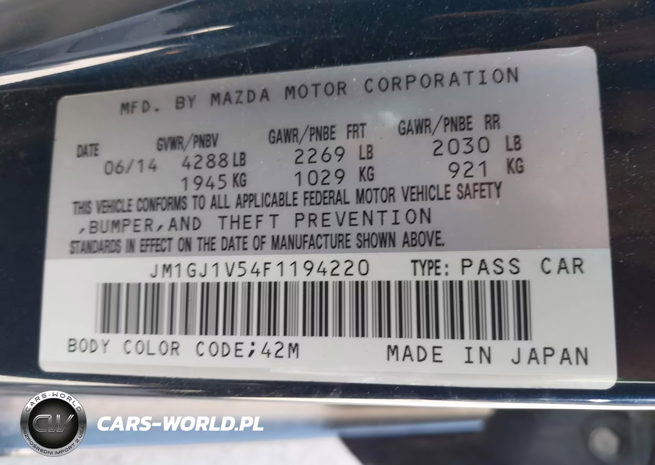 2015 Mazda Mazda6 I Touring VIN:JM1GJ1V54F1194220 - 9