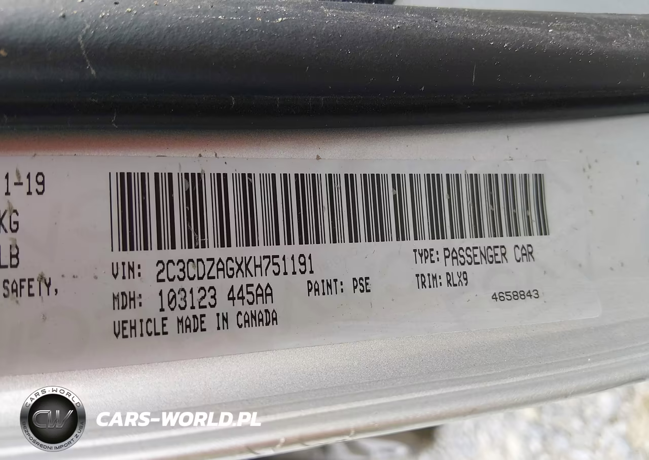 2019 Dodge Challenger Sxt VIN:2C3CDZAGXKH751191 - 9