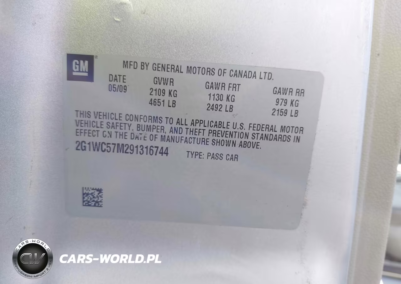 2009 Chevrolet Impala Lt VIN:2G1WC57M291316744 - 9